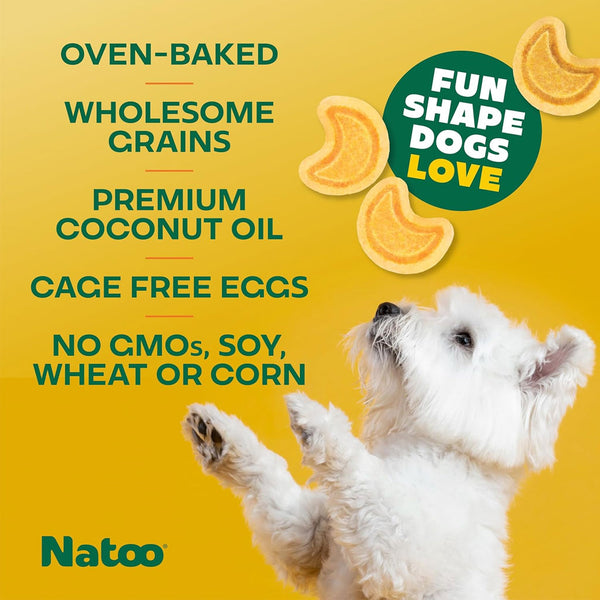 Natoo Crunchy Biscuits Coconut & Mango Flavor Dog Treats