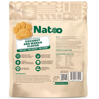 Natoo Crunchy Biscuits Big Bite Coconut & Mango Flavor Dog Treats