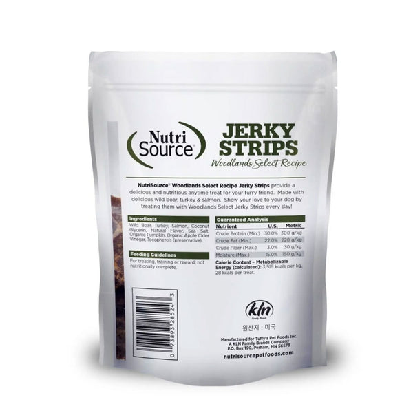 NutriSource Jerky Strips Woodlands Select Recipe Dog Treats