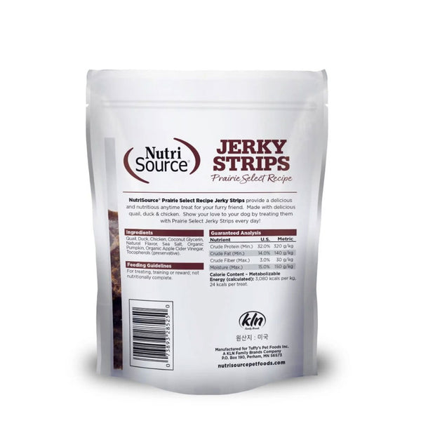 NutriSource Jerky Strips Prairie Select Recipe Dog Treats