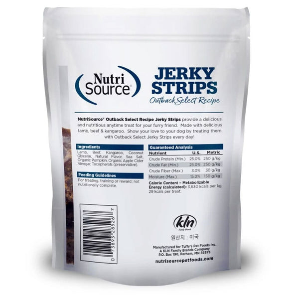 NutriSource Jerky Strips Outback Select Recipe Dog Treats