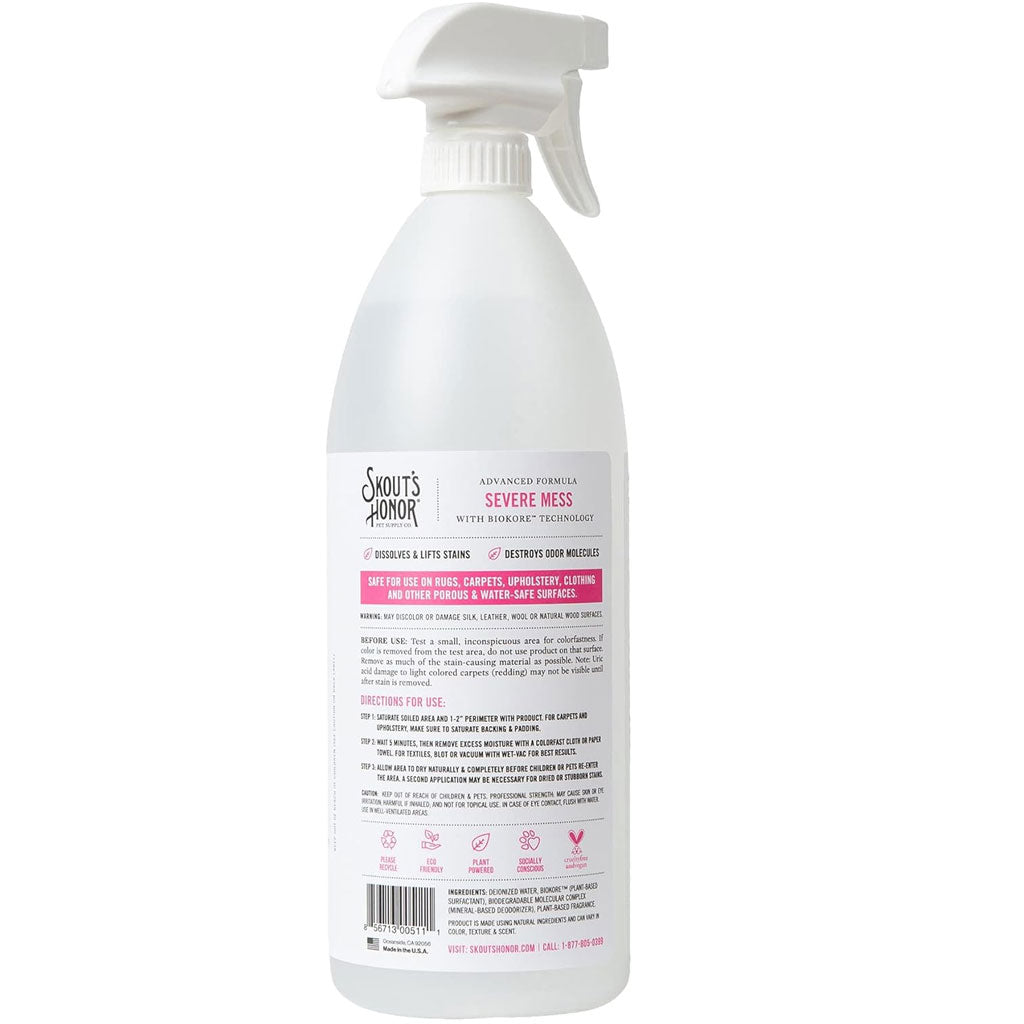 Skout's Honor Severe Mess Solution Cat Stain & Odor Cleaner