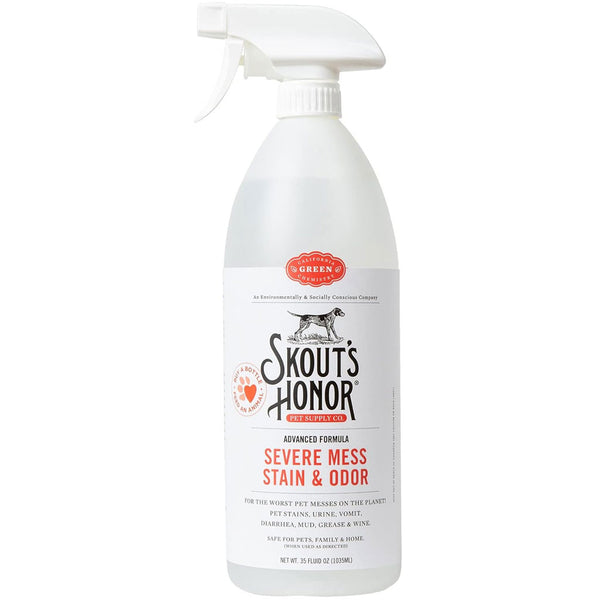 Skout's Honor Severe Mess Solution Dog Stain & Odor Cleaner, 35-oz