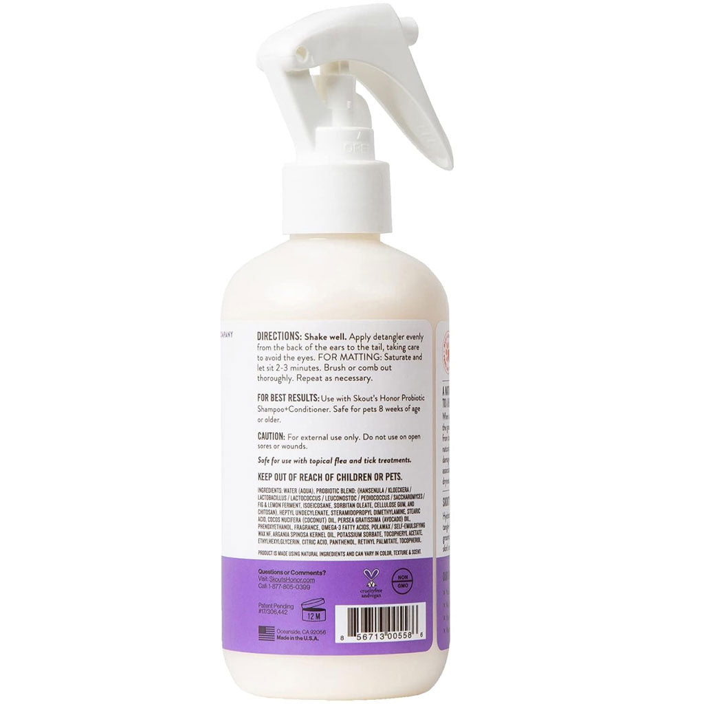 Skout's Honor Probiotic Lavender Dog Detangler Spray