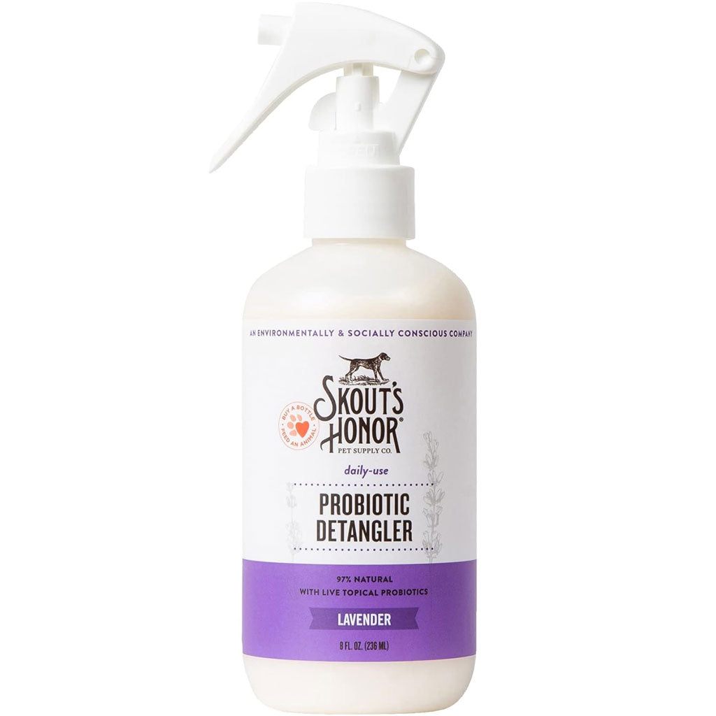 Skout's Honor Probiotic Lavender Dog Detangler Spray, 8-oz