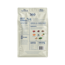 Dog food package with '360' branding on a white background
