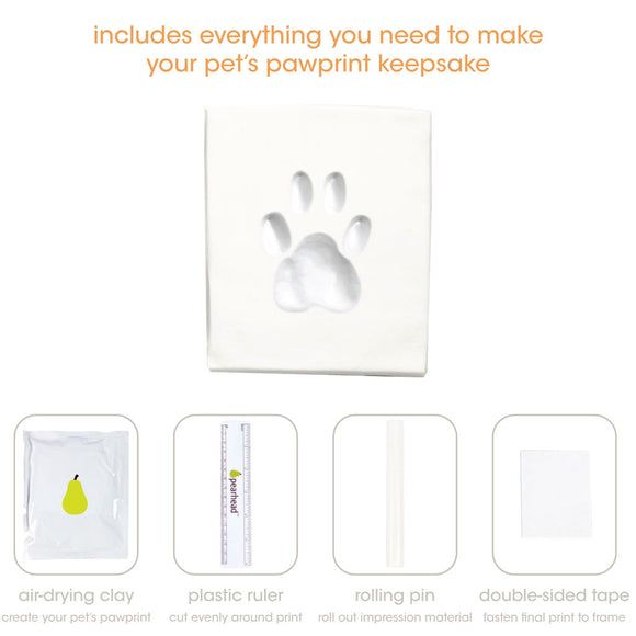 Pearhead Pet Collar and Photo Frame, Espresso