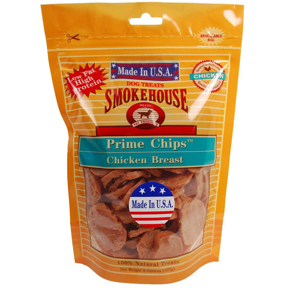 Smokehouse Chicken Breast Prime Chips Dog Treats, 8oz