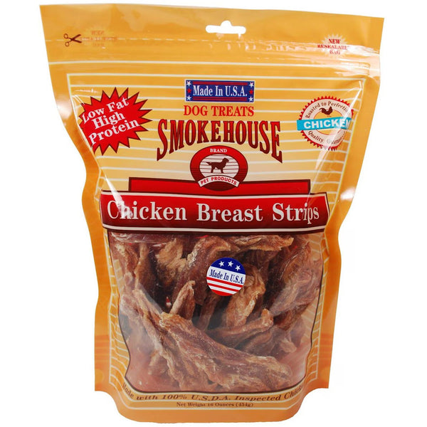 Smokehouse Chicken Breast Strips Dog Treats, 16-oz