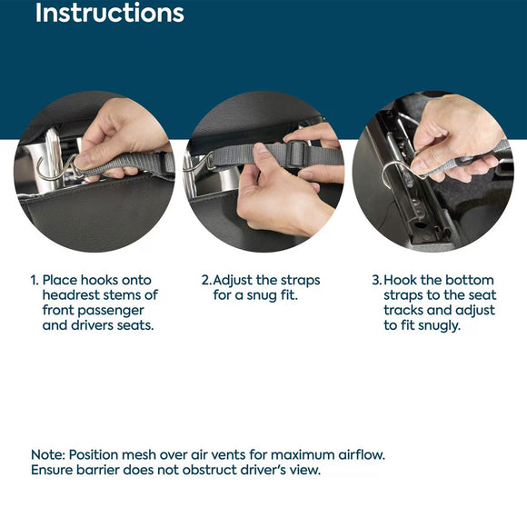 Sherpa Easy Fit Adjustable Auto Pet Barrier, Gray