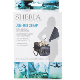 Sherpa Travel Pet Carrier Accessory Comfort Strap Black