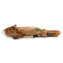 GoDog Flatz Squirrel Squeaky Plush Dog Toy