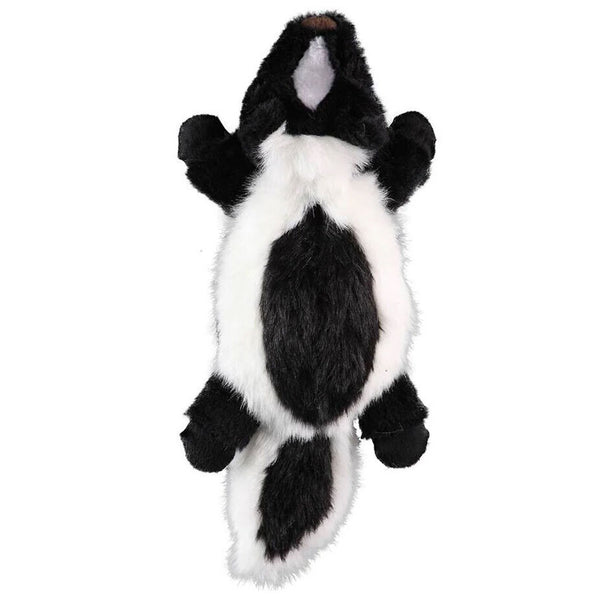 GoDog Flatz Skunk Squeaky Plush Dog Toy