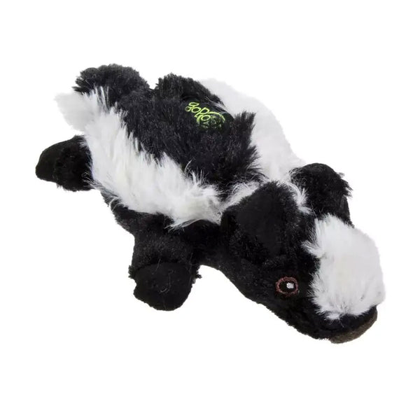 GoDog Flatz Skunk Squeaky Plush Dog Toy, Large