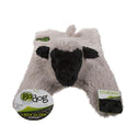 GoDog Barnyard Flats Lamb Durable Squeaky Plush Dog Toy, Large