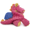 GoDog Coral Dragon Chew Guard Squeaky Plush Dog Toy