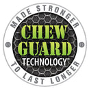 GoDog Green Tugs Monkey Chew Guard Squeaky Plush Dog Toy