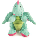 GoDog Dragons Chew Guard Squeaky Plush Dog Toy, Seaform, Large