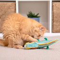 SmartyKat Instincts Crazed Croc Refillable Cat Toy + HappyNip Tube