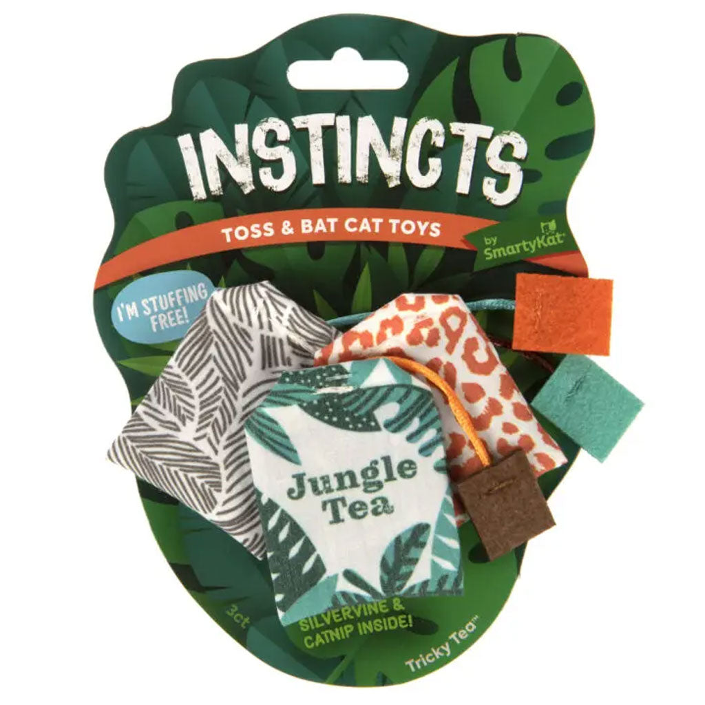 SmartyKat Instincts Tricky Tea HappyNip Toss & Bat Cat Toys