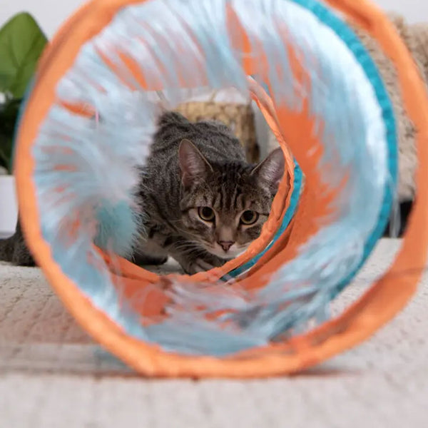 SmartyKat Instincts Teaser Tunnel Activity Tunnel Cat Toy