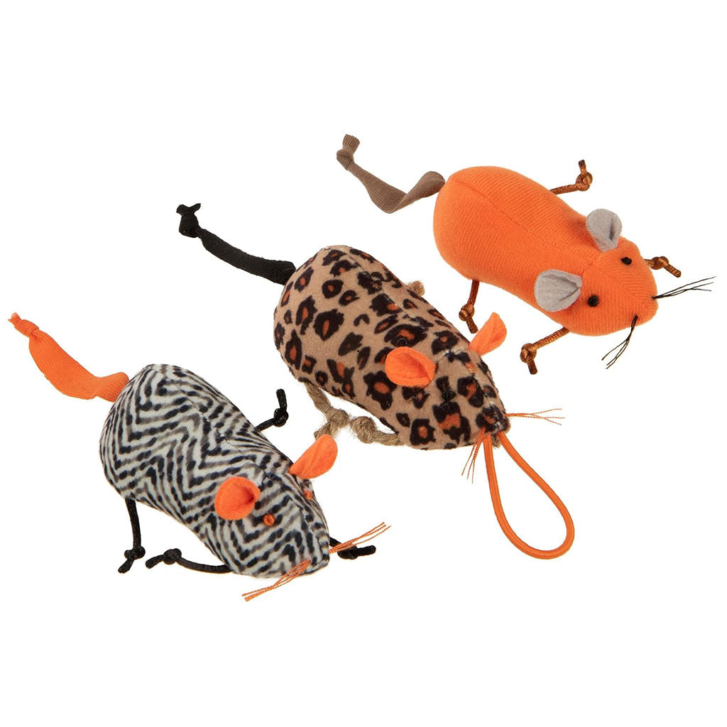 SmartyKat Instincts Safari Sneakers Mice Cat Toys