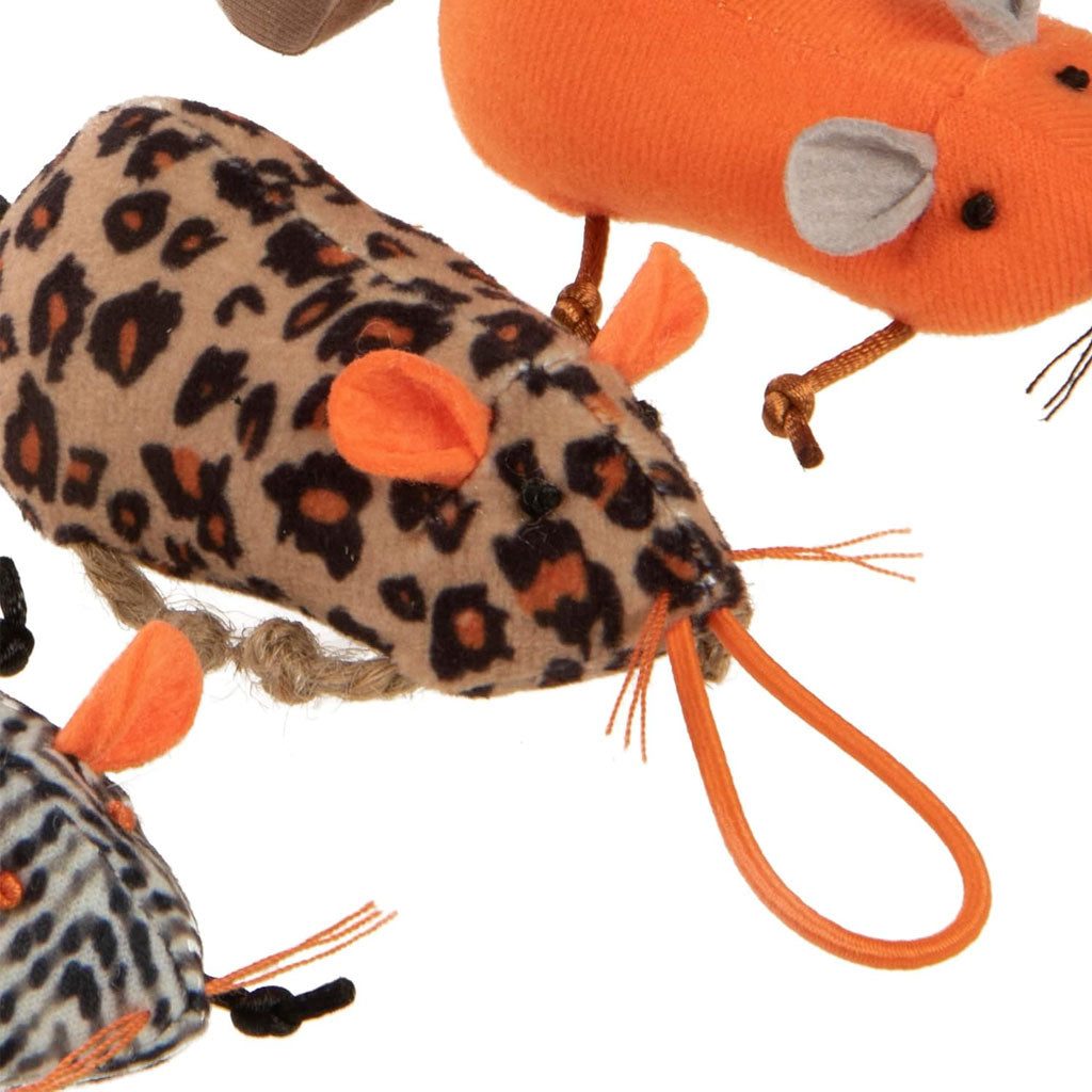 SmartyKat Instincts Safari Sneakers Mice Cat Toys