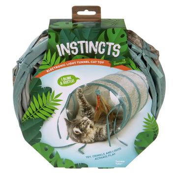 SmartyKat Instincts Twinkle Tube Electronic Light Cat Tunnel Toy