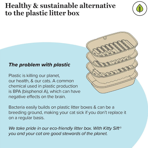 Kitty Sift Disposable Sifting Litter Box
