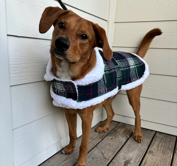 Doggie Design Sherpa-Line Harness Coat for Dogs & Cats