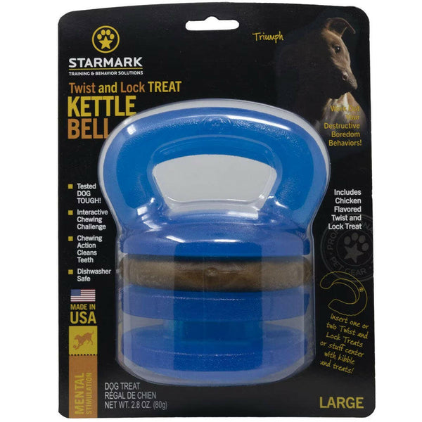 Starmark Twist & Lock KettleBell Dog Toy, Large