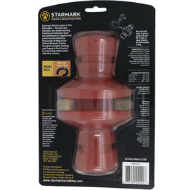 Starmark Twist & Lock Roller Dog Toy backside
