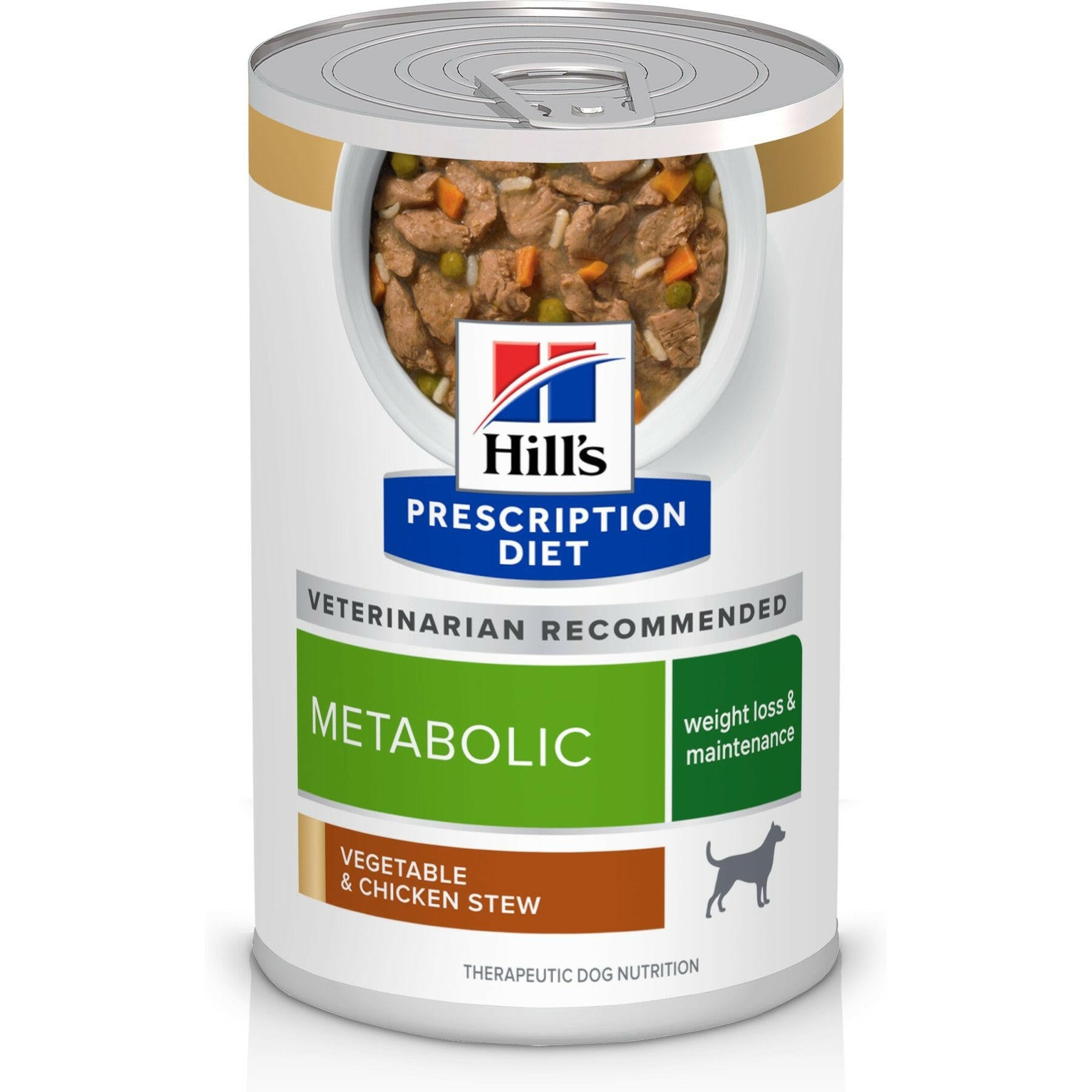 Hill's Prescription Diet Metabolic Weight Management Vegetable & Chicken Stew Canned Dog Food