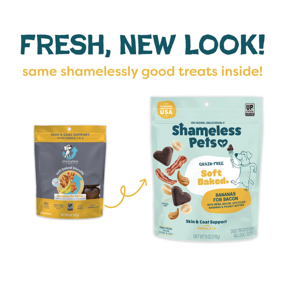 Shameless Pets Bananas For Bacon Soft Baked Dog Treats (6 oz)
