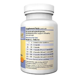 Supplement Facts - Directions for use of SHaNa Vet Healthy Skin and Seasonal Allergies Support Capsules for Pets