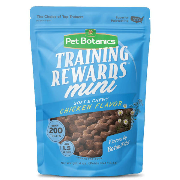 Pet Botanics Training Rewards Mini Soft & Chewy Chicken Flavor Dog Treats (4 oz)