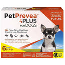 PetPrevea Plus Topical Treatment for Dogs 5-22 lbs (6 doses)