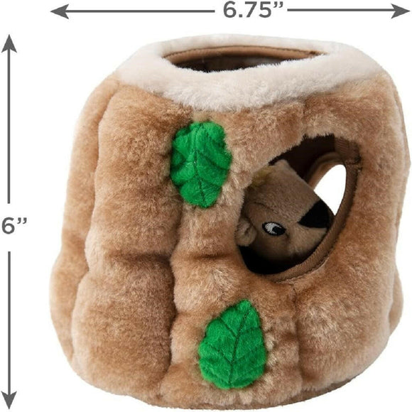 Outward Hound Hide-A-Squirrel Squeaky Brown Dog Toy (Medium)