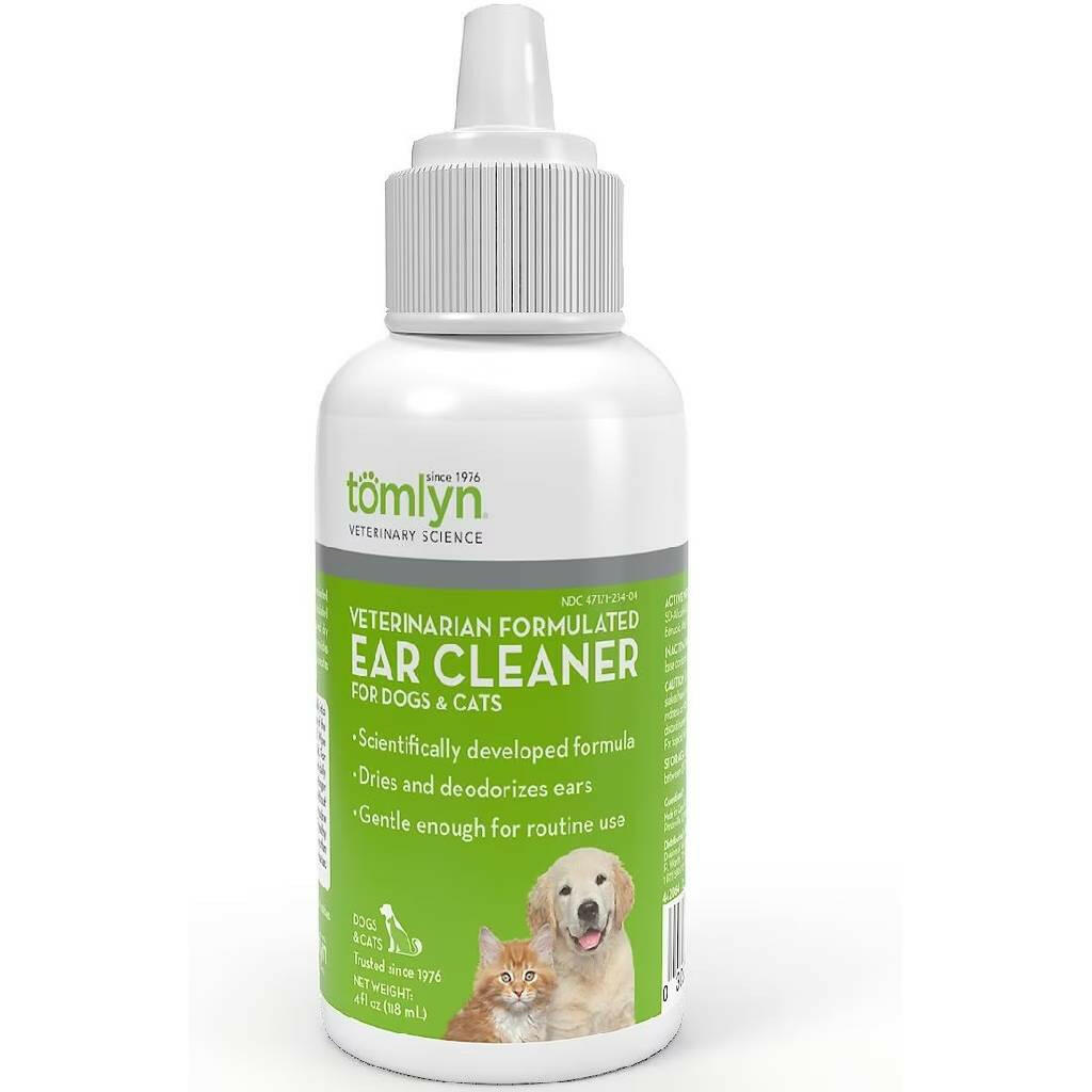 Tomlyn Veterinarian Formulated Ear Cleaner for Dogs & Cats (4 oz)