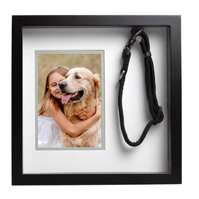 Pearhead Pet Collar Picture Frame, Black