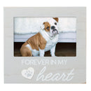 Memorial photo frame with a dog and 'Forever in My Heart' text