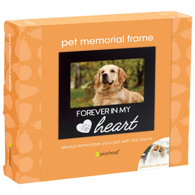 Pearhead Pet Forever In My Heart Memorial Keepsake Picture Frame, Color Varies
