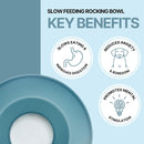 Trixie Dog Slow Feeding Rocking Bowl