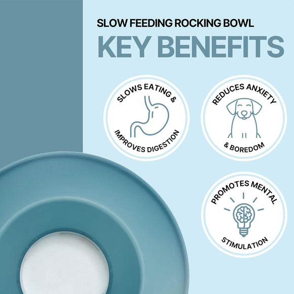 Trixie Dog Slow Feeding Rocking Bowl