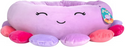 Squishmallows Plush Bolster Pet Bed, Beula the Octopus