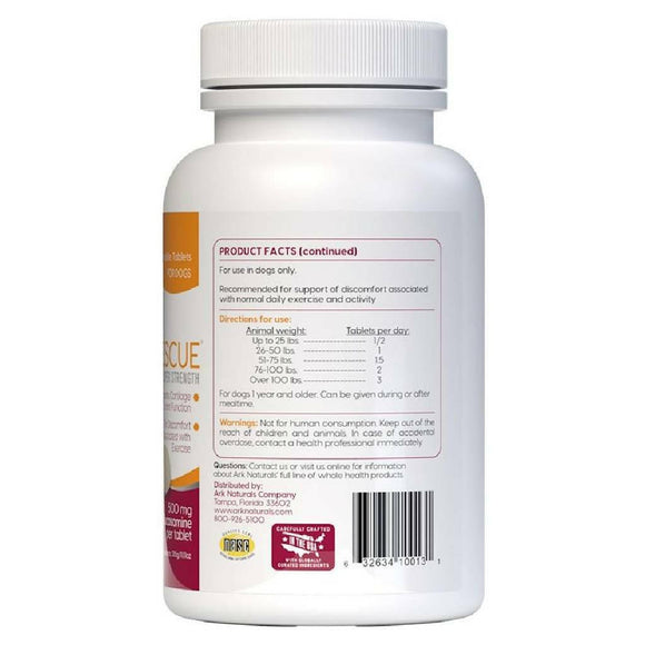 Ark Naturals Joint Rescue Super Strength Chewable Tablets For Dogs (90 count)