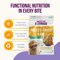 Health Extension Freeze-Dried Raw Mixer-Topper-Treat Chicken Recipe for Dogs