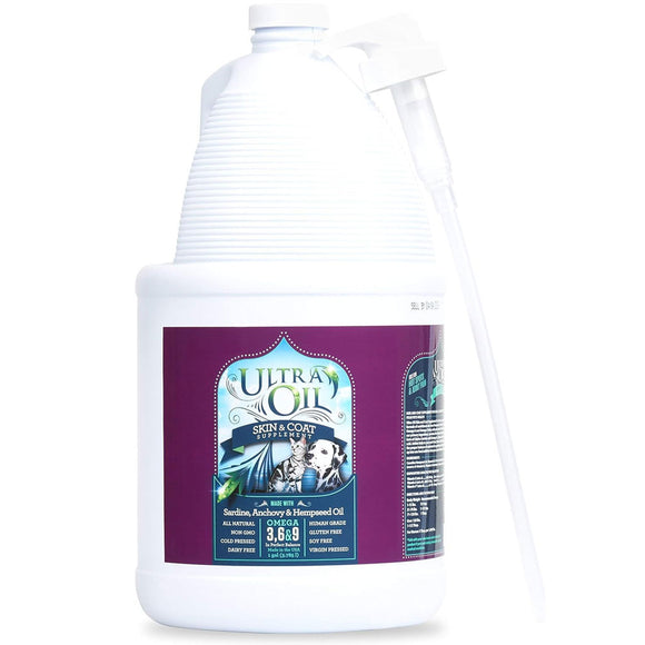 Ultra Oil Skin & Coat Supplement for Dogs & Cats, 1-gal