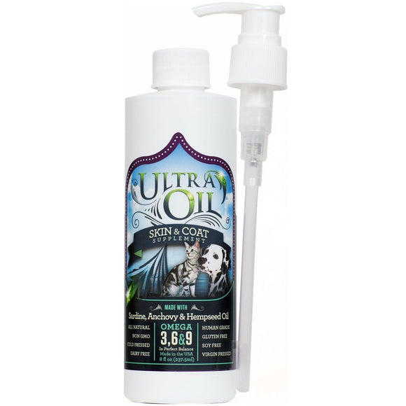 Ultra Oil Skin & Coat Supplement for Dogs & Cats, 8-oz