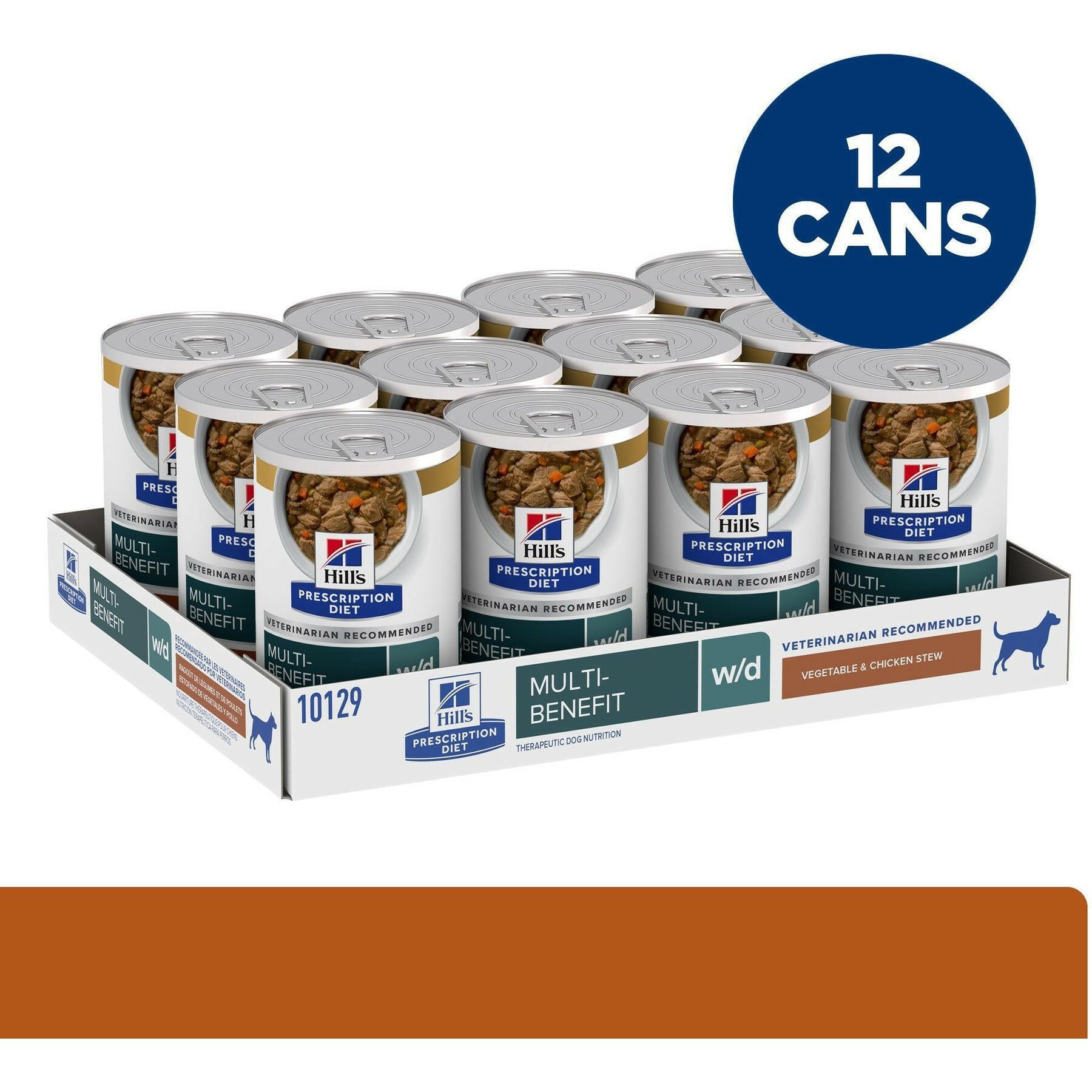 Hill's Prescription Diet w/d Multi-Benefit Digestive / Weight / Glucose / Urinary Management Vegetable & Chicken Stew Canned Dog Food